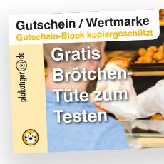 Wertmarke Gutschein Nummerierte Gutscheine Plakatiger Schweiz
